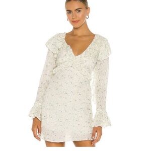 Free People Women's Sweetest Thing Mini Dress Ivory Combo